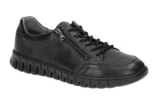 Waldl?ufer 907002 Schwarz Herren Schn?r Halbschuhe bequem leicht flexibel