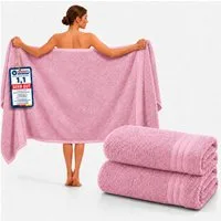 Komfortec Saunatuch 2er Set extra Große - Premium Badetuch - 80x200 XXL, Frottee (2-St), extra Große, 100% Baumwolle, Weich, Schnelltrocknend
