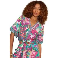 Love & Roses Kaftan Love & Roses Kaftanoberteil zum Binden (1-tlg)