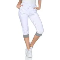 OriginalYou Caprihose Damen Schlupfhose 7/8 Stoffhose maritime Sommerhose Elastikbund, auch in großen Größen