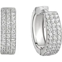 Firetti Paar Creolen Schmuck Geschenk Silber 925 Ohrschmuck glitzernd, mit Zirkonia (synth)