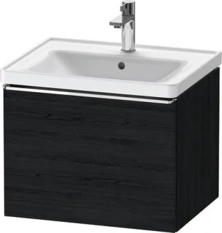 Duravit D-Neo Waschtischunterbau wandhängend Eiche Schwarz Matt 584x452x440 mm - DE4249010160000 DE4249010160000