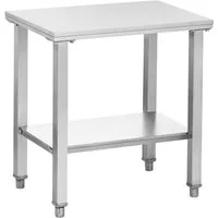Royal Catering Untergestell für Doppel Fritteuse Fläche 62 x 42cm Arbeitstisch Edelstahl 150 kg