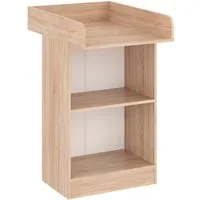 KOMTO Wickelkommode Weiß - Wickeltisch Schmal, Baby Kommode mit Wickelaufsatz abnehmbar M1, Baby Changing Table, Lulliblox M1