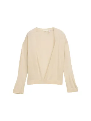 Tom Tailor - Basic Cardigan beige - Gr. - M