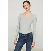 Vero Moda Langarmshirt VMMAXI MY LS SOFT LONG U-NECK NOOS Baumwollmischung, regular fit