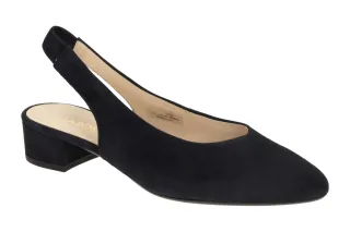 Gabor 81.520.16 Sling Pumps dark blue Echtleder spitz Gr??e F