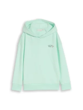 tom tailor kids - Oversize Hoodie Sweatshirt mit Rückenprint light bay green - Gr. - 110