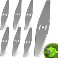 FOUORTUNATE-BEE Akku-Rasentrimmer 6er Set Metall-Ersatzklingen für Rasenmäher, ideal für Gartenpflege, (6 St), Rasenmäher Metallklingen 6er Set, passend für längere Einsätze
