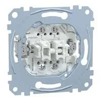 Doppeltaster Einsatz 2 Schalter 1-polig 10 Ampere 250 Volt Wechselstrom MEG3055-0000 Retail