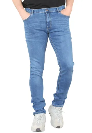 MYT Herren Skinny Fit Jeans Stretch Denim in Mittelblau