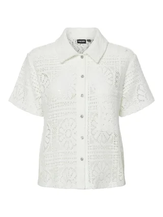 PIECES - PCBONNIE 2/4 SHIRT JRS Cloud Dancer - Gr. - L