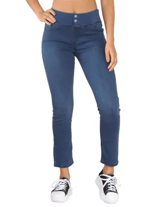 Enzo | Damen Jeans mit weit geschnittenem Bund