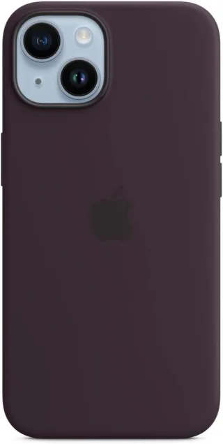 Apple Silikon Case mit MagSafe [für iPhone 14] holunder