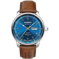 ZEPPELIN Automatikuhr 9664-3, Herrenuhr Automatik 100 Jahre Méditerranée Braun/Blau
