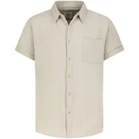 SUBLEVEL Kurzarmhemd Gerade Passform Kurzarm Knopfverschluss Struktur Casual (1-tlg) H70032M11154C_Shirts