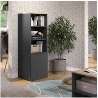 Vicco Aktenschrank Wido, Anthrazit/Sonoma, 40.2 x 120 cm mit einer Tür (1-St)