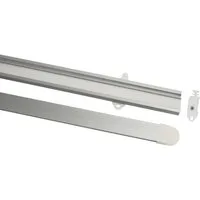 GARDINIA Flächenvorhangschiene Gardinia Paneelwagen für Flächenvorhänge silber