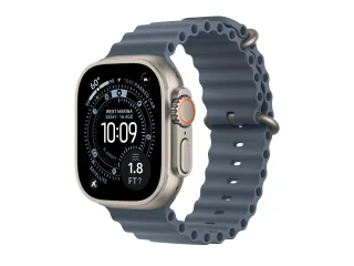 Apple Watch Ultra 3 natur mit Ocean Armband maritimblau | mewh4qf/a |