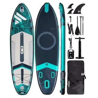 [EU Direct] WaveRite 335*89*15cm Inflatable Stand Up Paddle Board Surfboard Complete Paddleboard Accessories Adjustable
