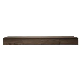 Selsey Tv-Lowboard, Dunkelbraun, Holzwerkstoff, 4 Fächer, Rechteckig, 200x18.2x31.6 cm, Wohnzimmer, Wohnwände, Lowboards, Lowboards stehend