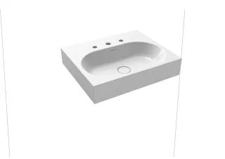 Kaldewei Wand-Waschtisch CENTRO, Modell 3061 ohne Überlauf 600x500mm, 903406003001 903406003001