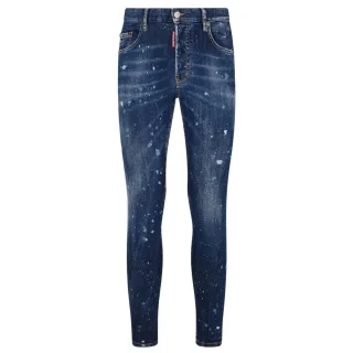 Dsquared2 Super Twinky Jean Splatter Design Blaue Jeans
