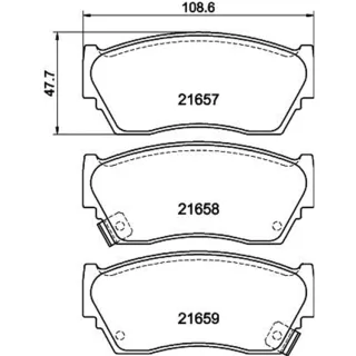 Hella Bremsbel?ge vorne Nissan 100nx Sunny