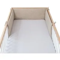 Ehrenkind Bettumrandung Bettumrandung Babybett aus Bio-Baumwolle, (hochwertige Bio-Baumwolle und innen weich gepolstert, Babybett Umrandungen), Bettumrandung Babybett, Gitterbett Schutz