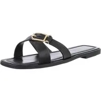 Ital-Design Elegante Komfort-Sandalen für jeden Anlass Pantolette (89322938) Blockabsatz Pantoletten in Schwarz
