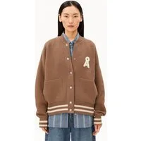 Armedangels Cardigan ICONIC Å AALISON Collegejacke aus Bio-Woll Mix (Blousonkragen, Oversized Fit)