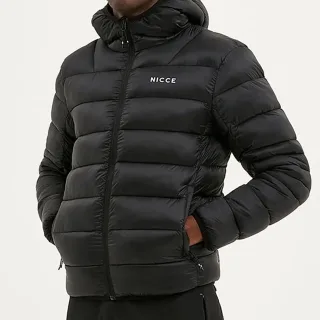 Nicce Skyline Herren-Steppjacke, Schwarz