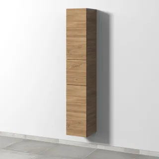 Sanipa 3way Hochschrank mit 2 Türen und 1 Auszug, Eiche-Kansas SM10059