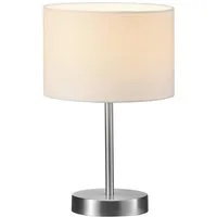 TRIO Leuchten Tischleuchte Hotel, ohne Leuchtmittel, Schirm Ø 20cm, Höhe Lampe 32cm, ohne Leuchtmittel 170cm Anschlusskabel
