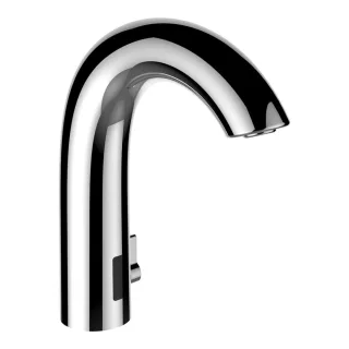 LAUFEN Elektronik-Armatur mit IR Sensor CURVETRONIC Ausladung 135 mm, ohne Ablaufventil manuelle Tem HF707153100000