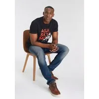 DELMAO T-Shirt Kurzarm, bedruckt, Rundhals, aus Baumwolle