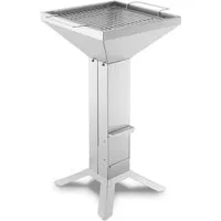 Thüros Holzkohlegrill Thüros Holzkohlegrill T2-4F Edelstahl 35x35 cm 4 Fuß