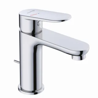 Kludi X1 Waschtischarmatur 322930575 EcoPlus Mittelstellung Kaltwasser, mit Ablaufgarnitur, chrom