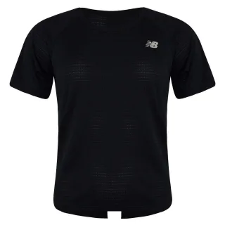 Neues Gleichgewicht Kurzarm schwarzer runder Nacken Gesamtleistung T-Shirt WT03154 Bk