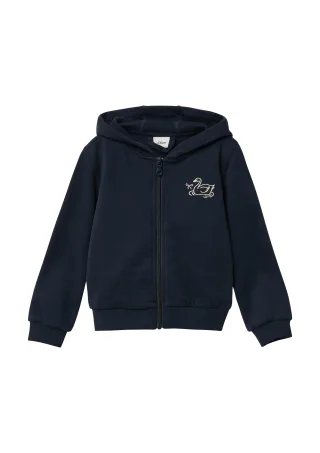 s.Oliver - Sweatshirt Jacke blau - Gr. - 128/134