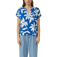s.Oliver Kurzarmshirt Sommer-Tunika mit floralem Muster