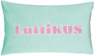 PAD Dekokissen "LETTERS" farbige Keder, mit Schriftzug, verschiedene Größen