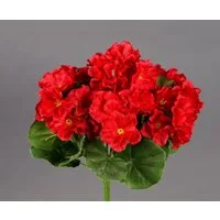 Kunstblume Künstliche Geranie ZF Kunstpflanzen künstliche Blumen Pflanzen Pelargonium, Seidenblumen Roß, Höhe 26 cm, Rot