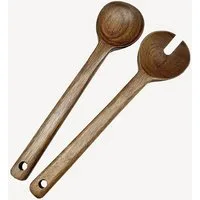COFI 1453 Salatbesteck Akazie Luno (2-tlg), 2-teilig aus Akazienholz - 35 cm