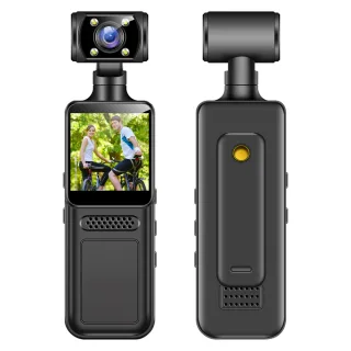 M12 Mini Portable 4K HD Handheld Pocket Camera Wifi 1.3 inch IPS Screen 180° Rotating Camera Wearable Night Vision Outdo