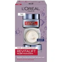 L'ORÉAL PARIS Gesichtspflege-Set L'Oréal Paris Tag- und Nachtpflege, Revitalift Filler, 1-tlg., Anti-Aging Hyaluron