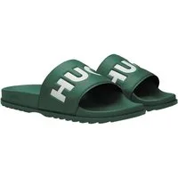 HUGO Match it Slid rblg Badepantolette mit weichem Textil im Riemen