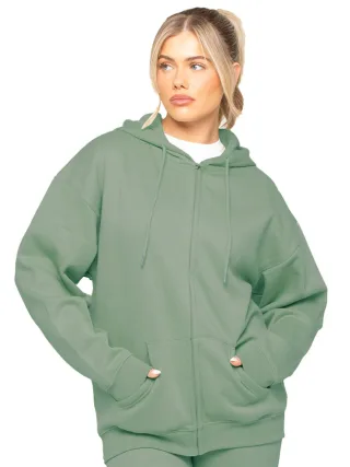 Enzo | Womens Oversized Zip Up Hoodie