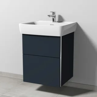 Sanipa 3way Waschtischunterbau zu Laufen Pro A Waschtisch mit 2 Auszügen, Marine-Matt BP7551R