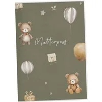 NORDEULE Mutterpass-Hülle Molly Mutterpasshülle Deutsch, Schutz Bären Designeinsatz & Zusatzfach, ideal als Geschenkidee zur Schwangerschaft für werdende Mütter
